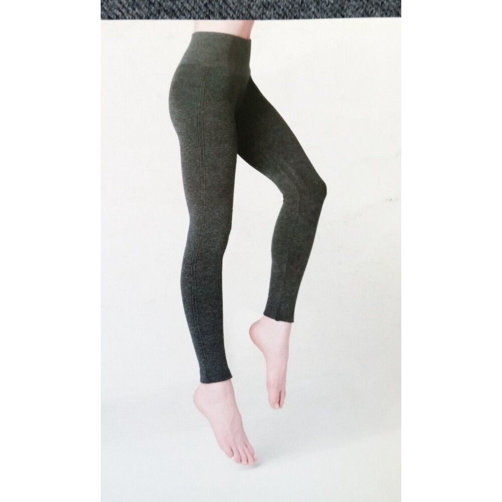 Women's High Waisted Seamless Twill Leggings (S/M ~ 4-10) "HEATHER GRAY" - NEW!!